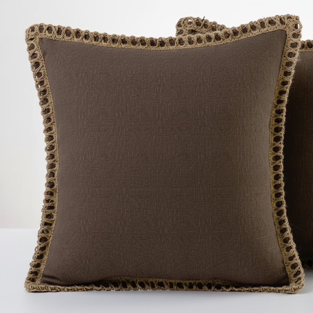 LuminaVie Elegant French Style Decorative Pillow With Vibrant Color Design