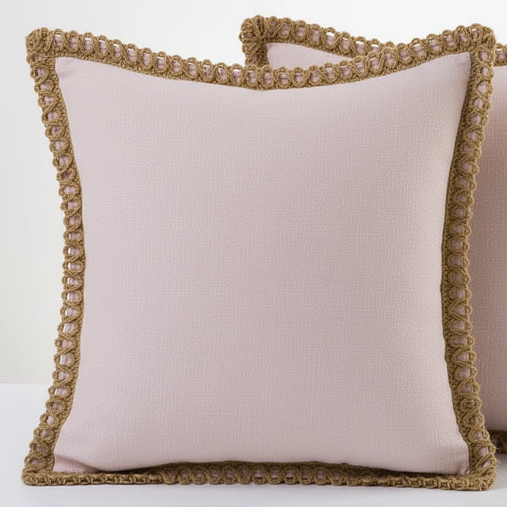 LuminaVie Elegant French Style Decorative Pillow With Vibrant Color Design