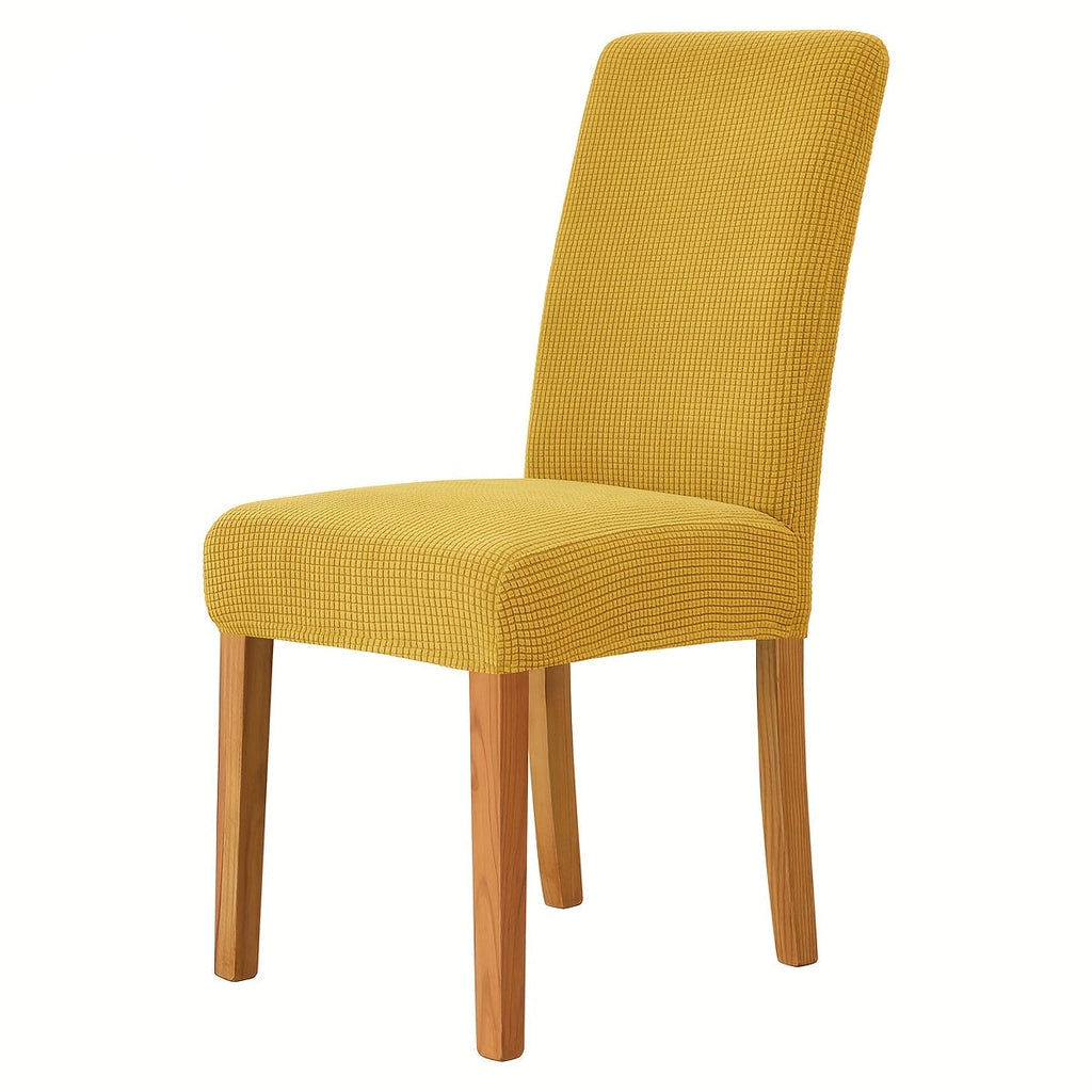 Stretch velvet chair covers for elegant dining spaces