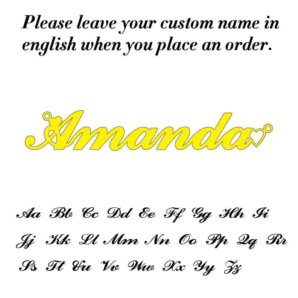 Aurea Personalized Name Necklace In Stainless Steel For Women