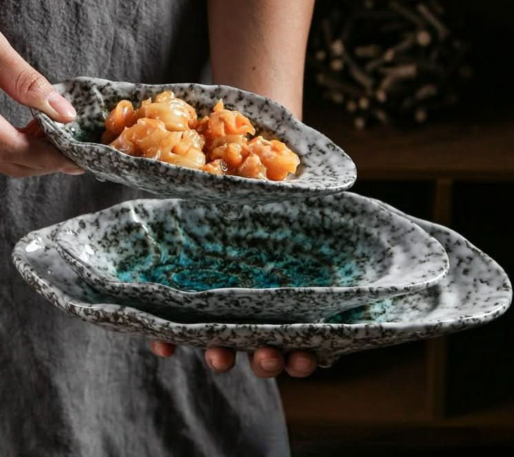 NacreShell Skjellformet Keramisk Servise for Elegante Anledninger