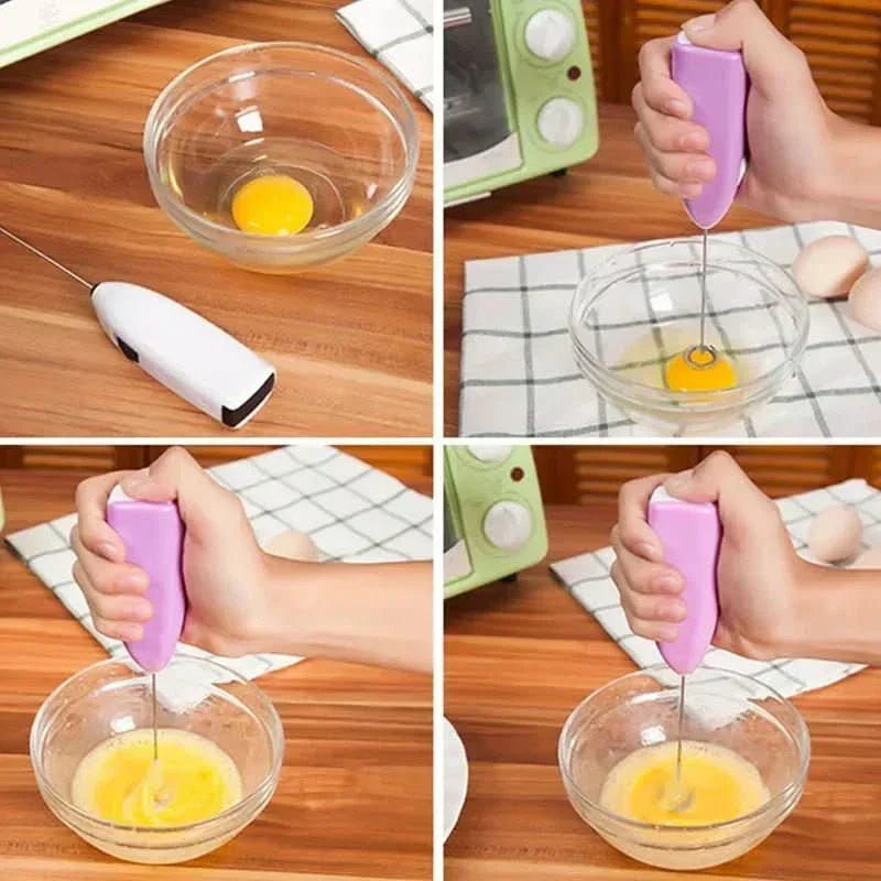 FoamGenius Electric Milk Frother For Versatile Kitchen Use