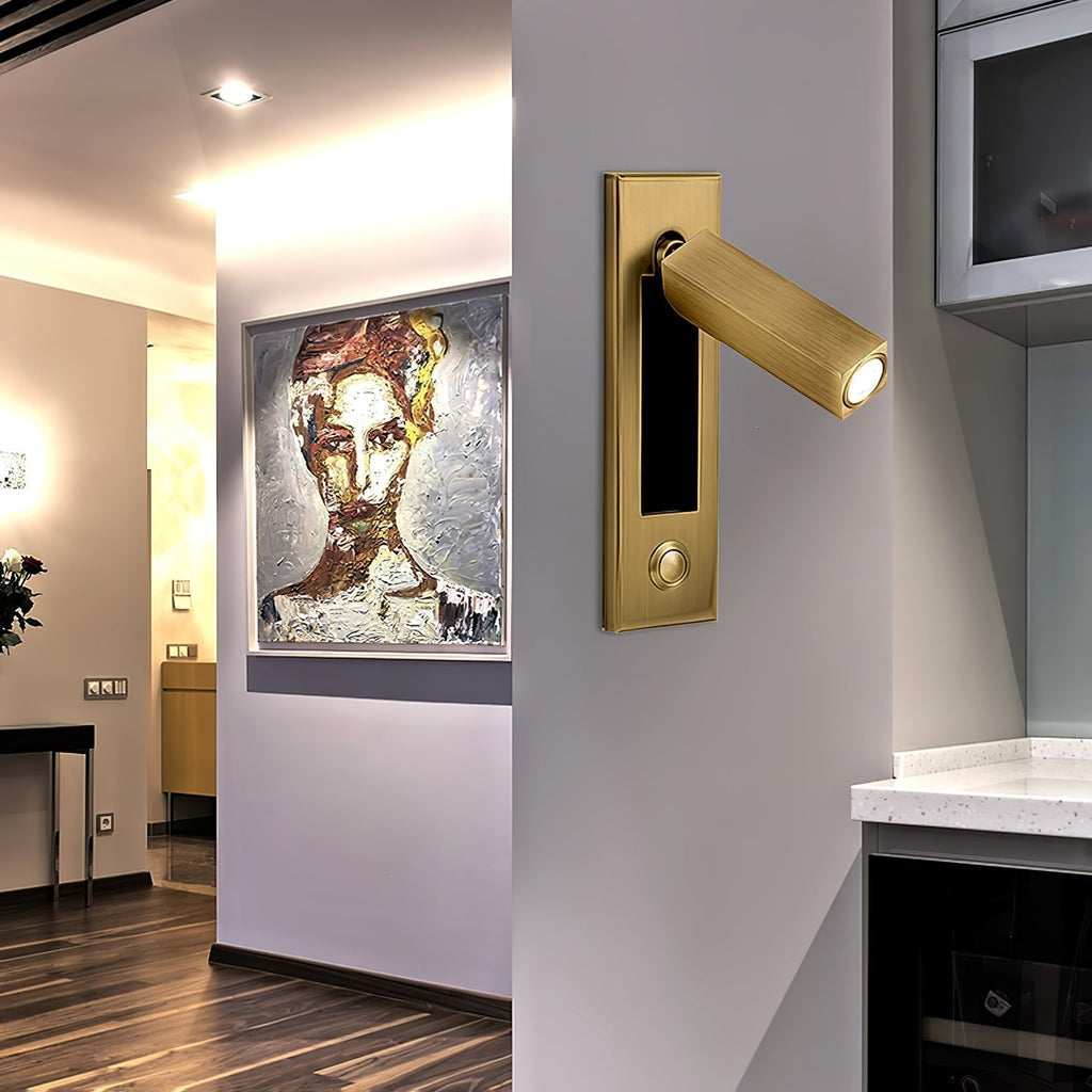 Lampada da parete incorporata per comodino, ideale per la lettura notturna e l'atmosfera