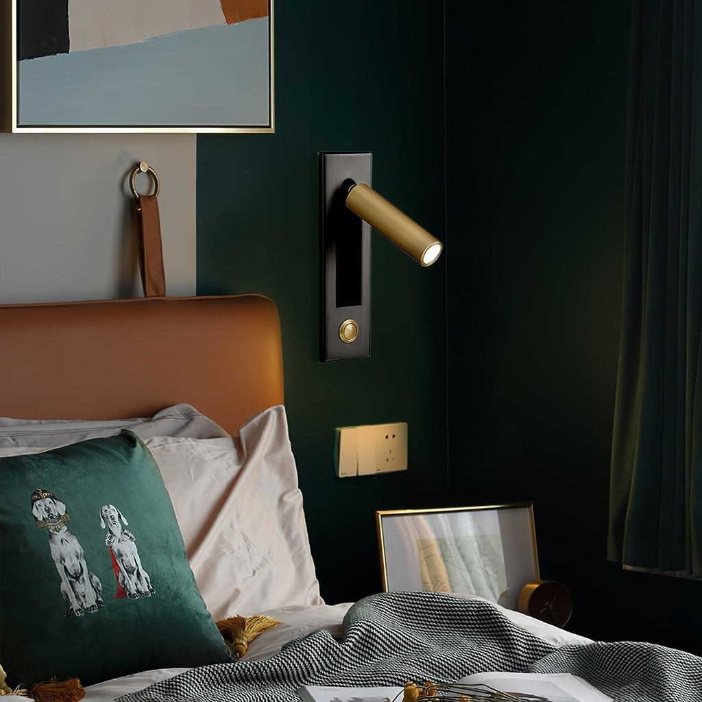 Lampada da parete incorporata per comodino, ideale per la lettura notturna e l'atmosfera