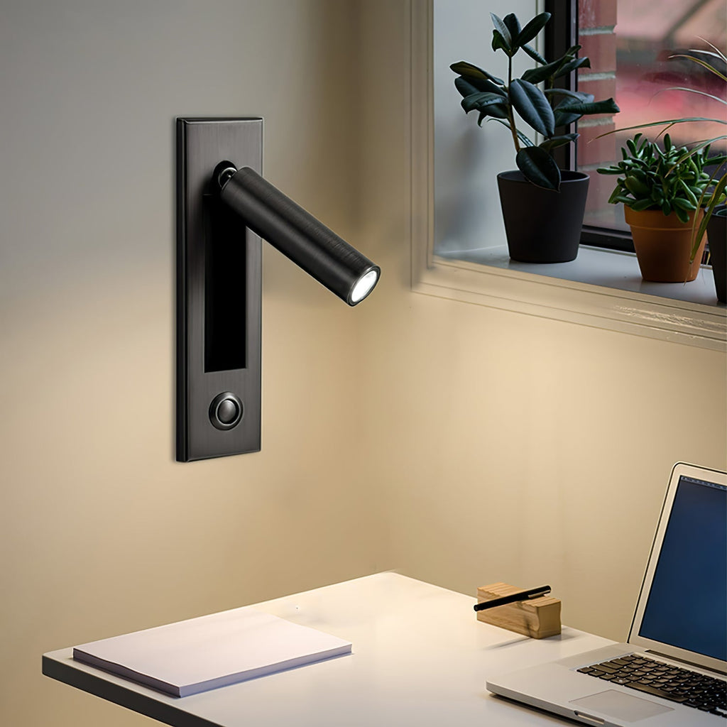Lampada da parete incorporata per comodino, ideale per la lettura notturna e l'atmosfera