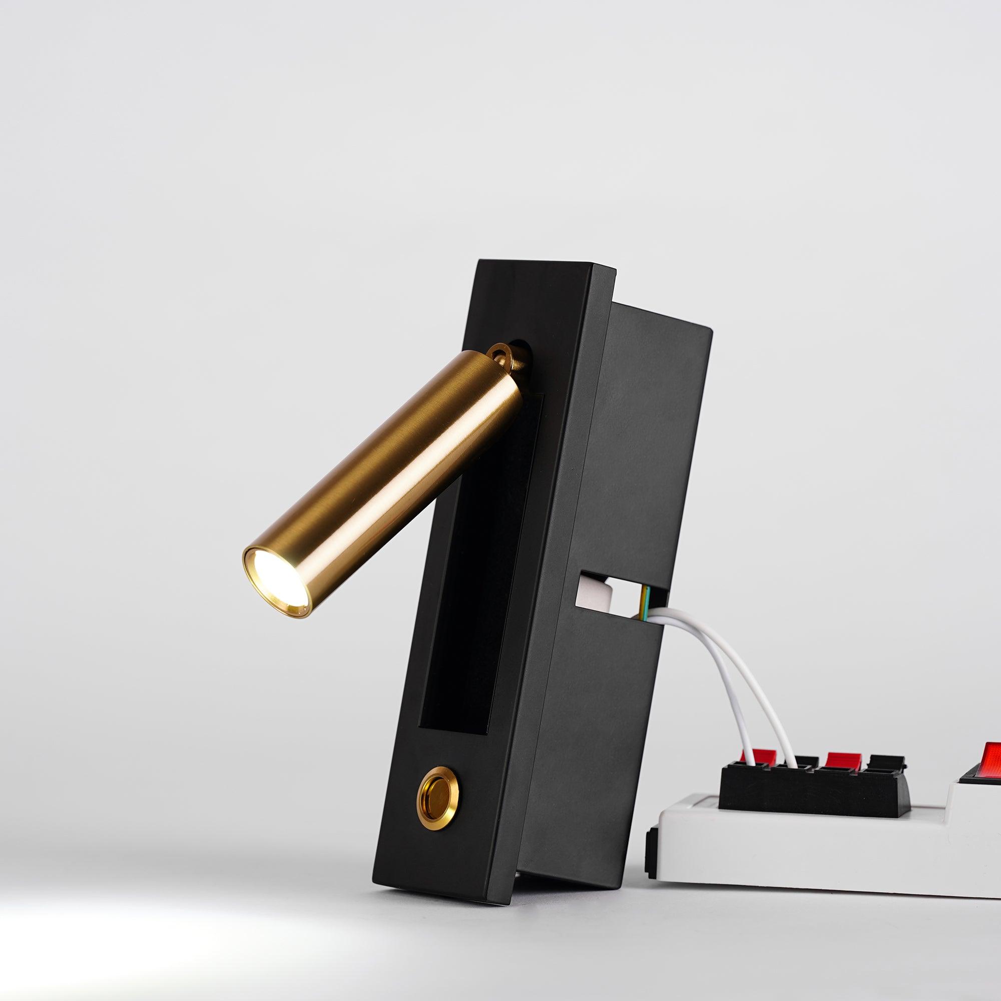 Lampada da parete incorporata per comodino, ideale per la lettura notturna e l'atmosfera