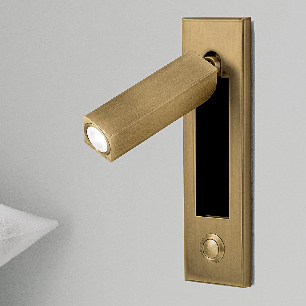 Lampada da parete incorporata per comodino, ideale per la lettura notturna e l'atmosfera