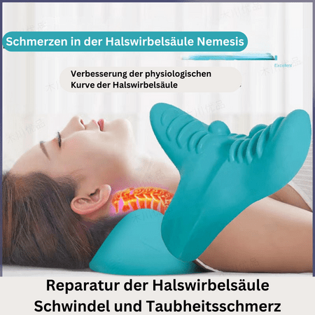 SereniEase Ergonomic Neck Massage Pillow For Relaxation And Pain Relief