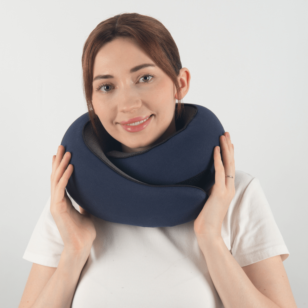 NobleNest Ergonomic Travel Pillow For Ultimate Comfort