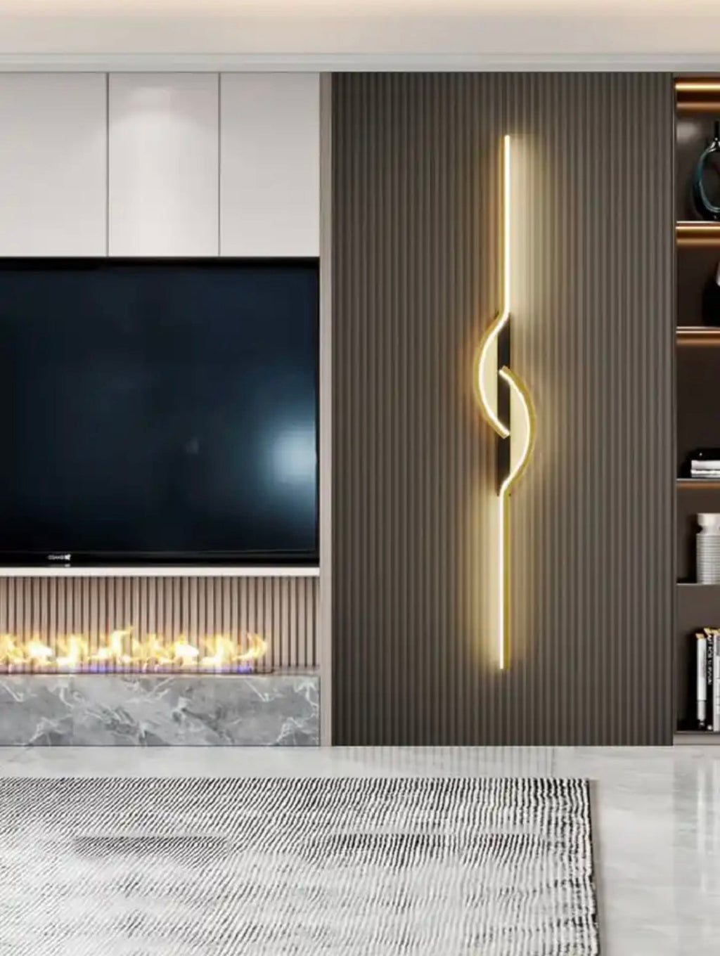 LumaArc Moderní nástěnná lampa z hliníku a akrylu s LED osvětlením