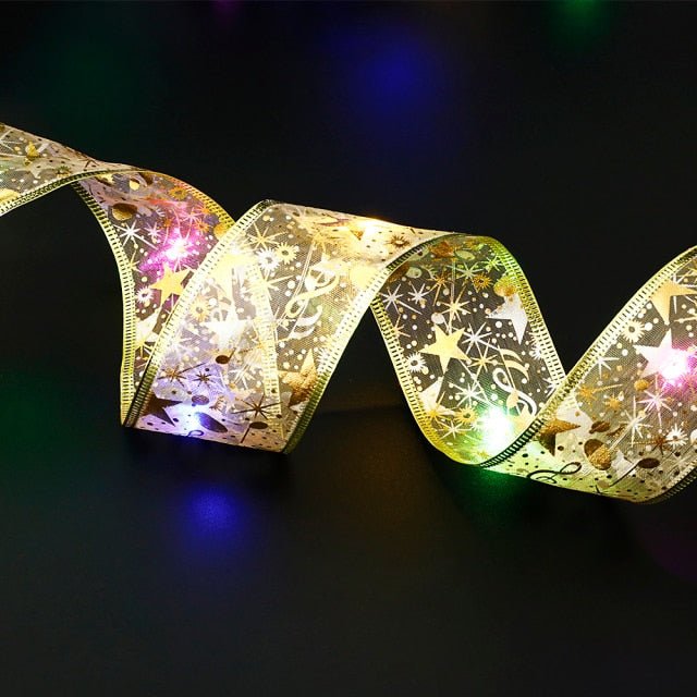TwinkleGrove Double Layer LED String Lights for Christmas Trees
