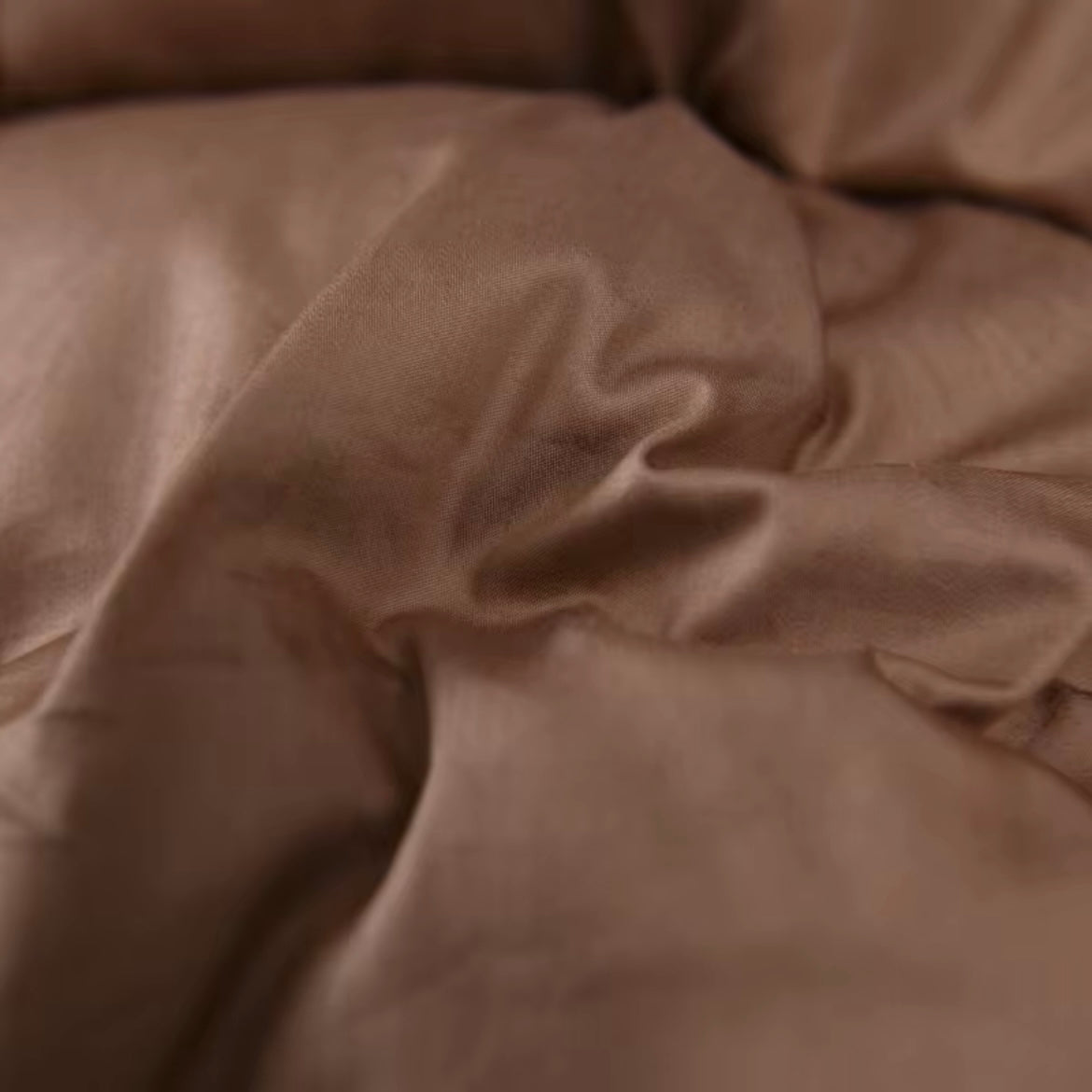 Liora Brown Comforter With Goose Down For Lightweight Luxury