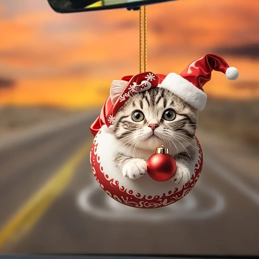 WhiskerCharm Calendario Dell'Avvento Gatto 24 Giorni Con Ciondoli Acrilici Vintage