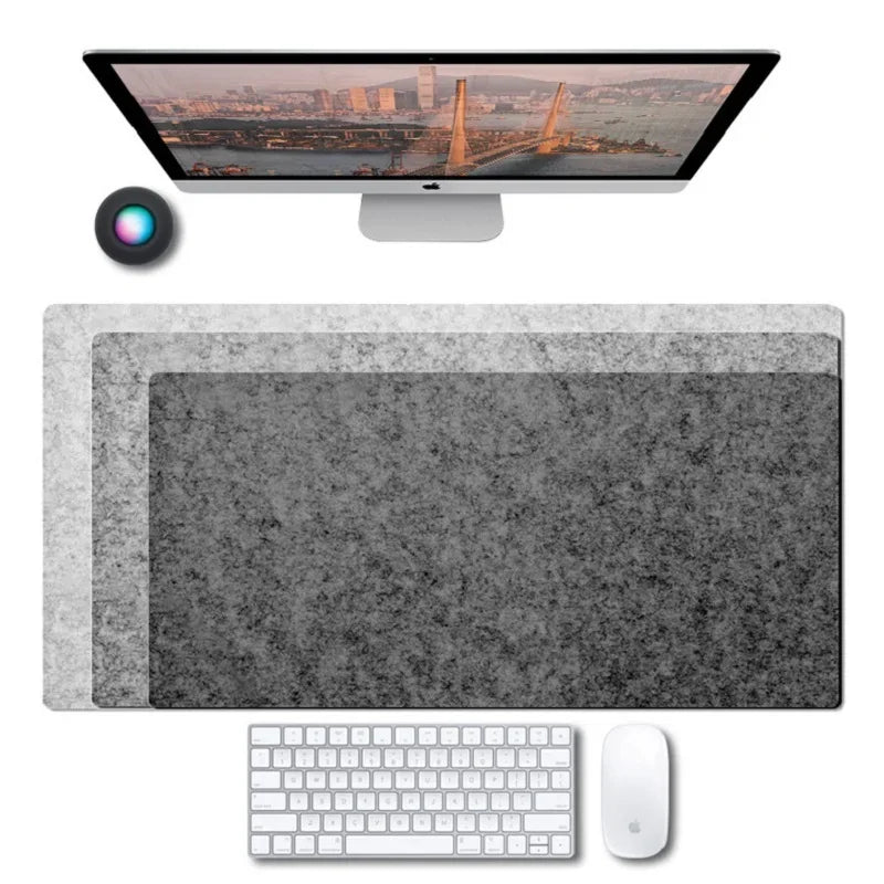 CushionCraft Woll-Schreibtischunterlage mit rutschfestem Griff für Gaming und Arbeit