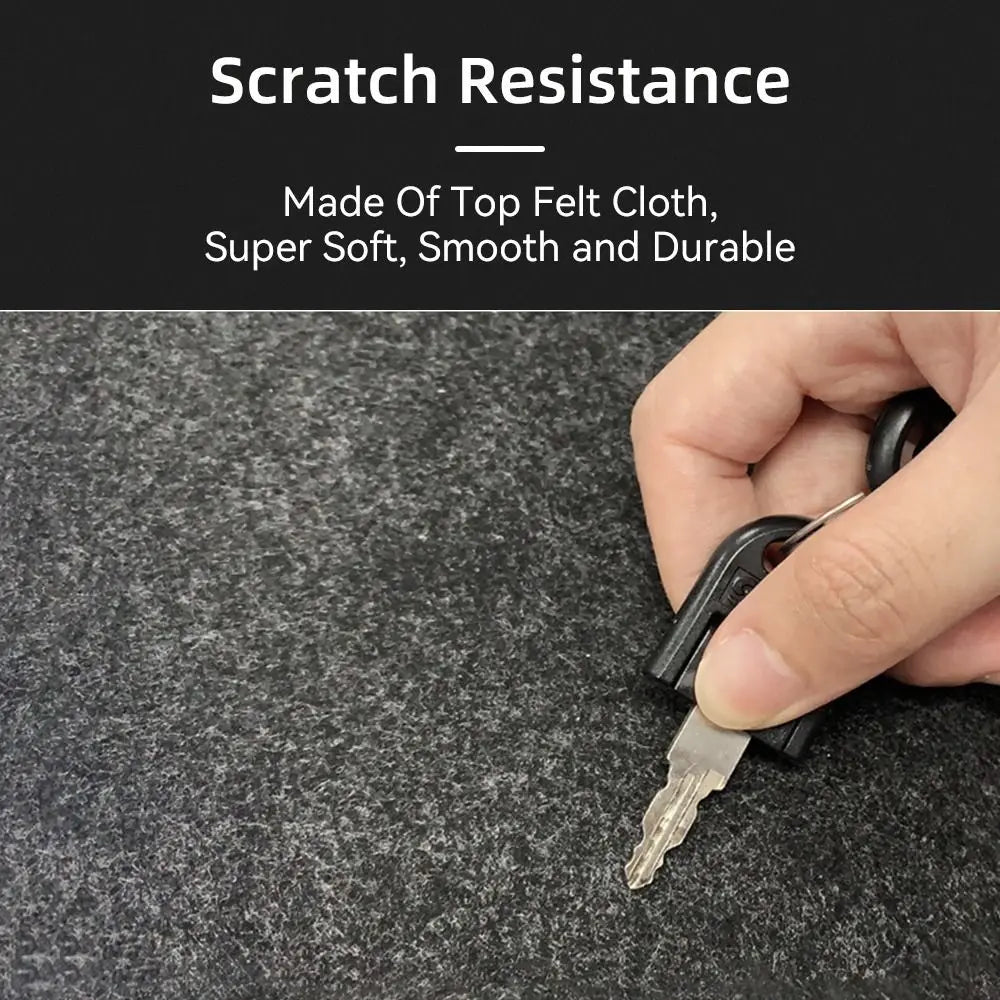 WeaveCraft Handmade-Looking Wool Felt Mouse Pad, Premium Quality, Non Slip