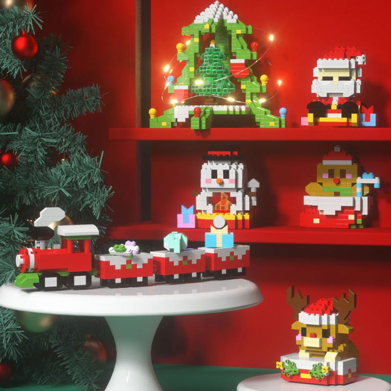 Bright Blocks Christmas Building Blocks for Creative Construction