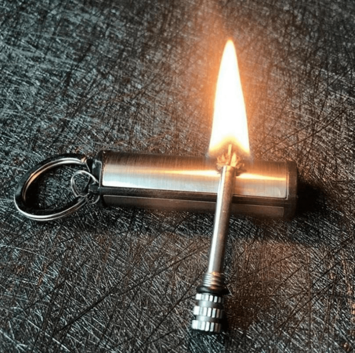 ApexFlint Compact Waterproof Metal Fire Starter for Reliable Ignition