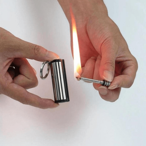 ApexFlint Compact Waterproof Metal Fire Starter for Reliable Ignition