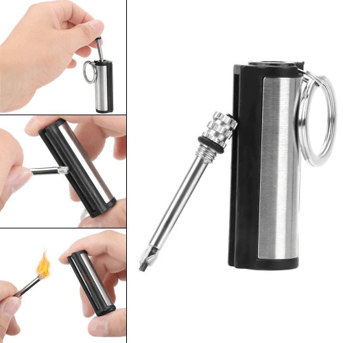 ApexFlint Compact Waterproof Metal Fire Starter for Reliable Ignition