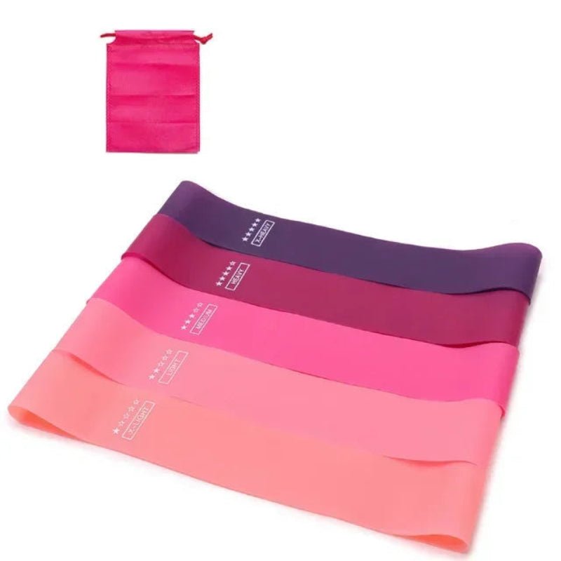 VibeFlex Resistance Bands Set With Five Strength Levels For Full Body Training