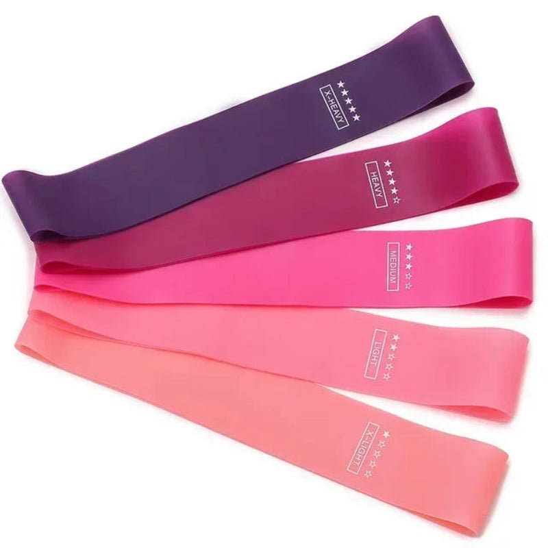VibeFlex Resistance Bands Set With Five Strength Levels For Full Body Training