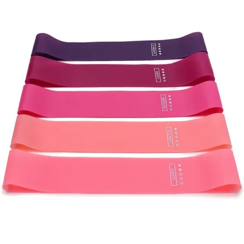 VibeFlex Resistance Bands Set With Five Strength Levels For Full Body Training