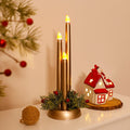 EverGlow Flammefri LED Julelys med Realistisk Flimren