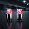 أغطية صمامات لومة ريم LED للإطارات والدراجات، طقم 2 أو 10 قطع
