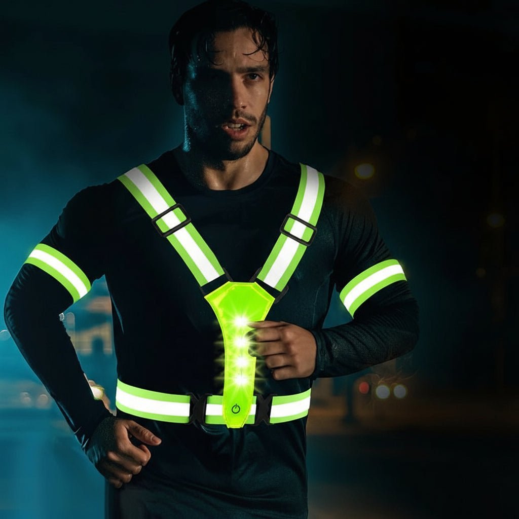 LumaWear USB Rechargeable LED Vest For Running, Cycling And Hiking