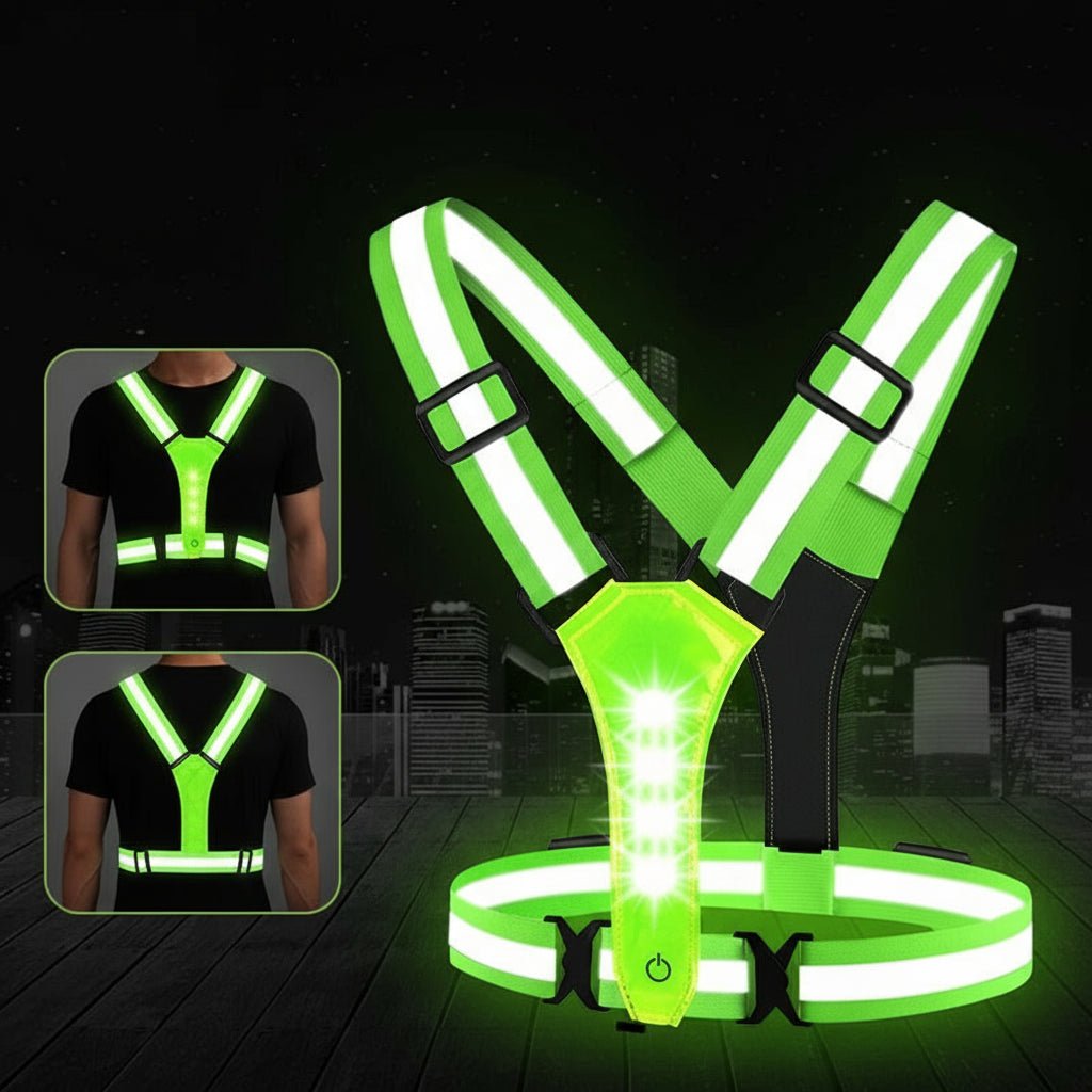 LumaWear USB Rechargeable LED Vest For Running, Cycling And Hiking