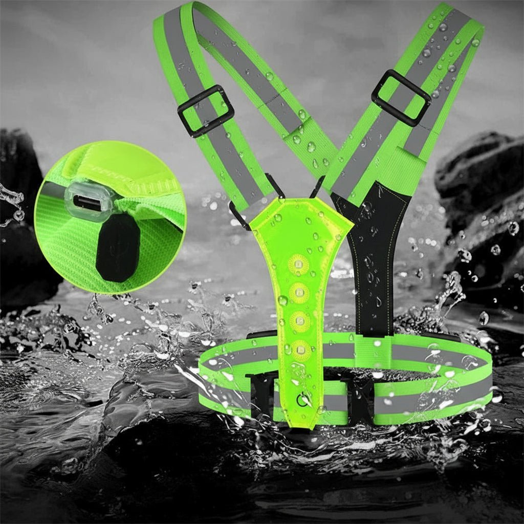 LumaWear USB Rechargeable LED Vest For Running, Cycling And Hiking