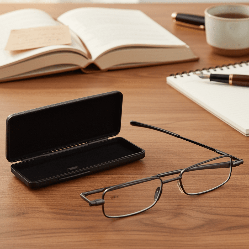 FlexFold Foldable Reading Glasses With 90-Degree Spring Mechanism