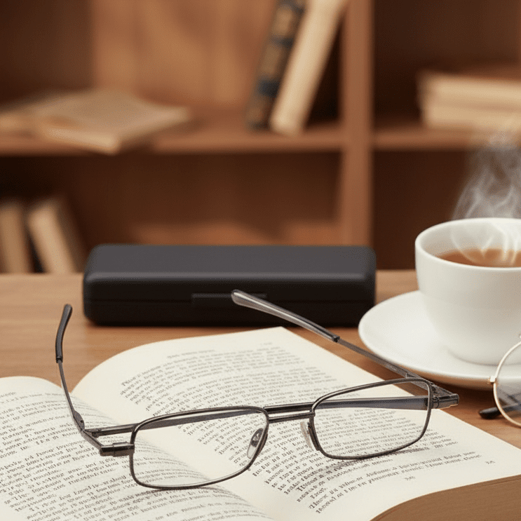 FlexFold Foldable Reading Glasses With 90-Degree Spring Mechanism