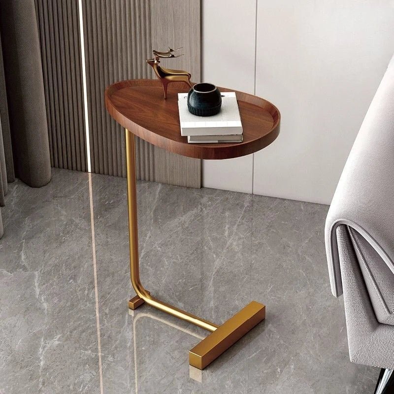NovaNest Compact C-Shaped Side Table For Sofa Use And Bed Work