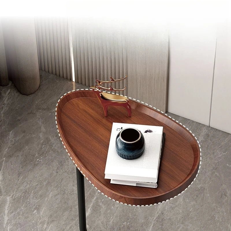 NovaNest Compact C-Shaped Side Table For Sofa Use And Bed Work