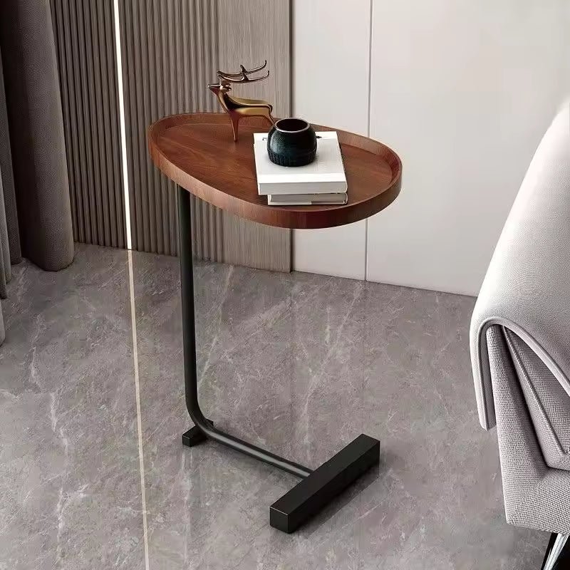 NovaNest Compact C-Shaped Side Table For Sofa Use And Bed Work