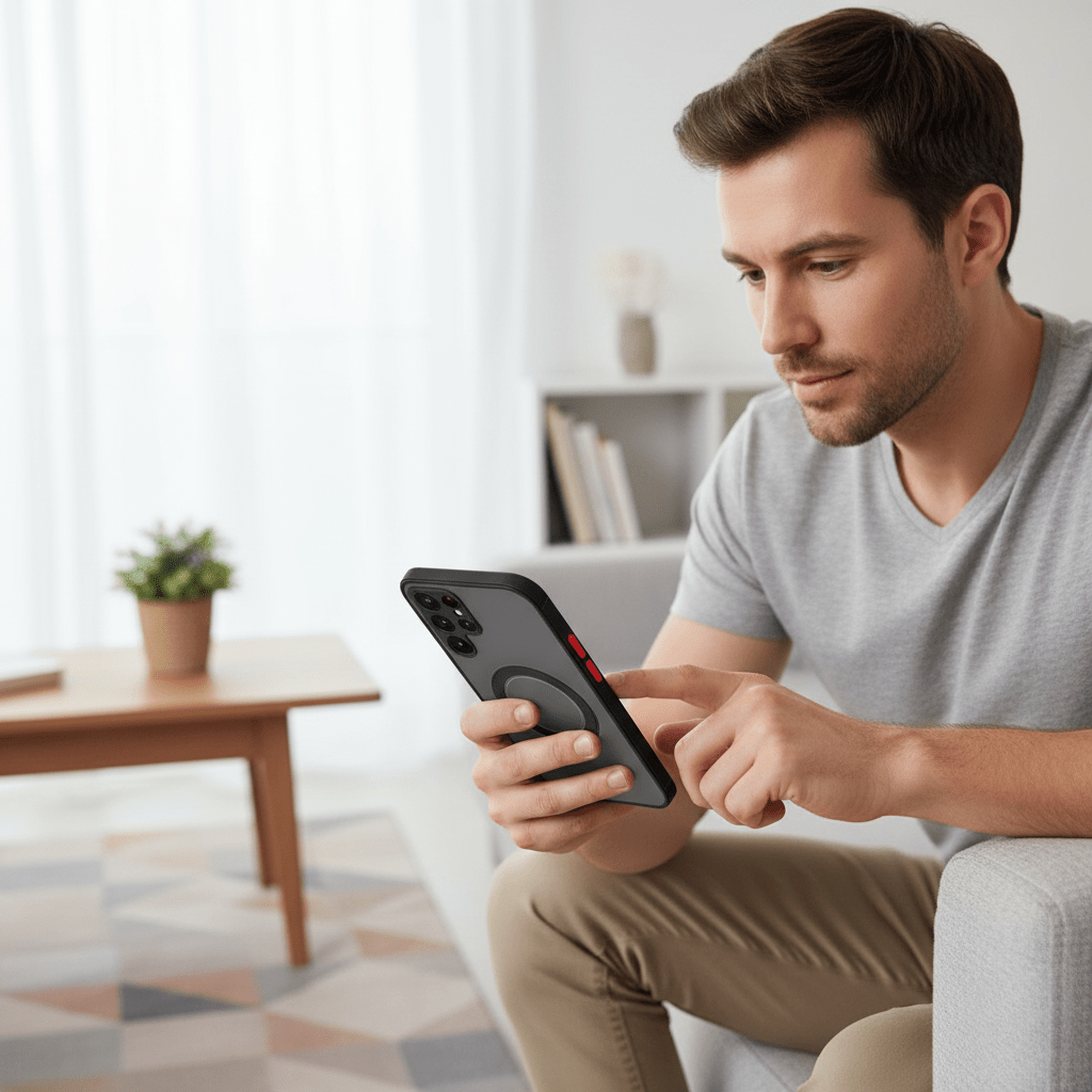QuakeGuard mágneses védőtok Samsung okostelefonokhoz