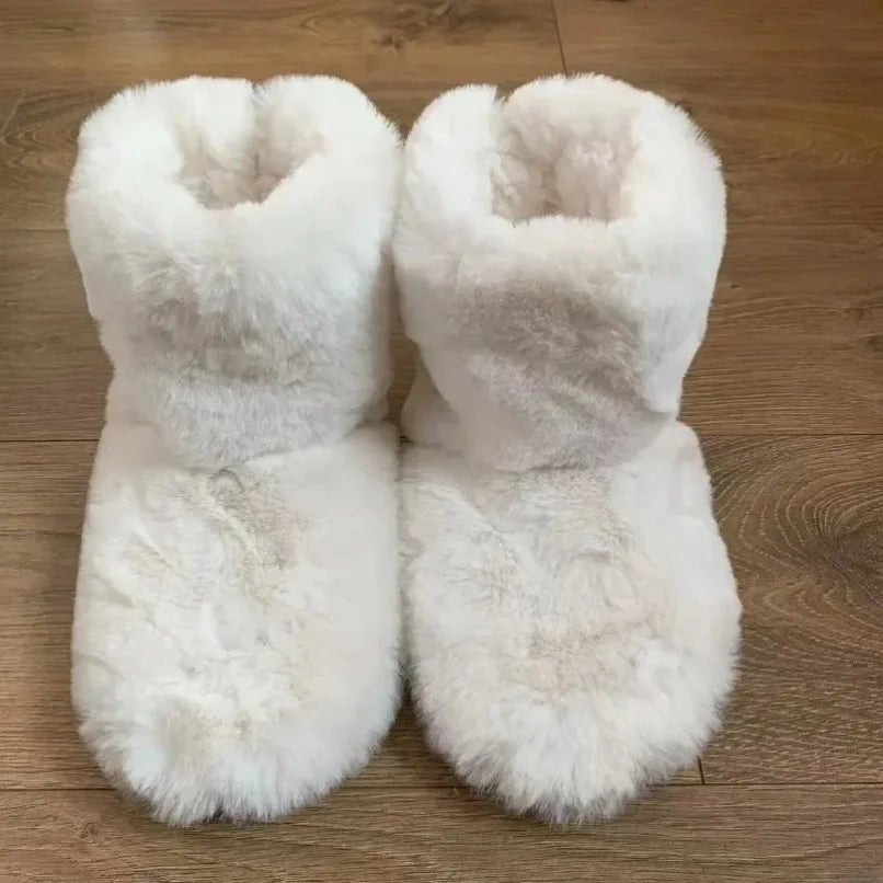 CozyNest Plush Winter Indoor Slippers For Women And Men With Soft Sole