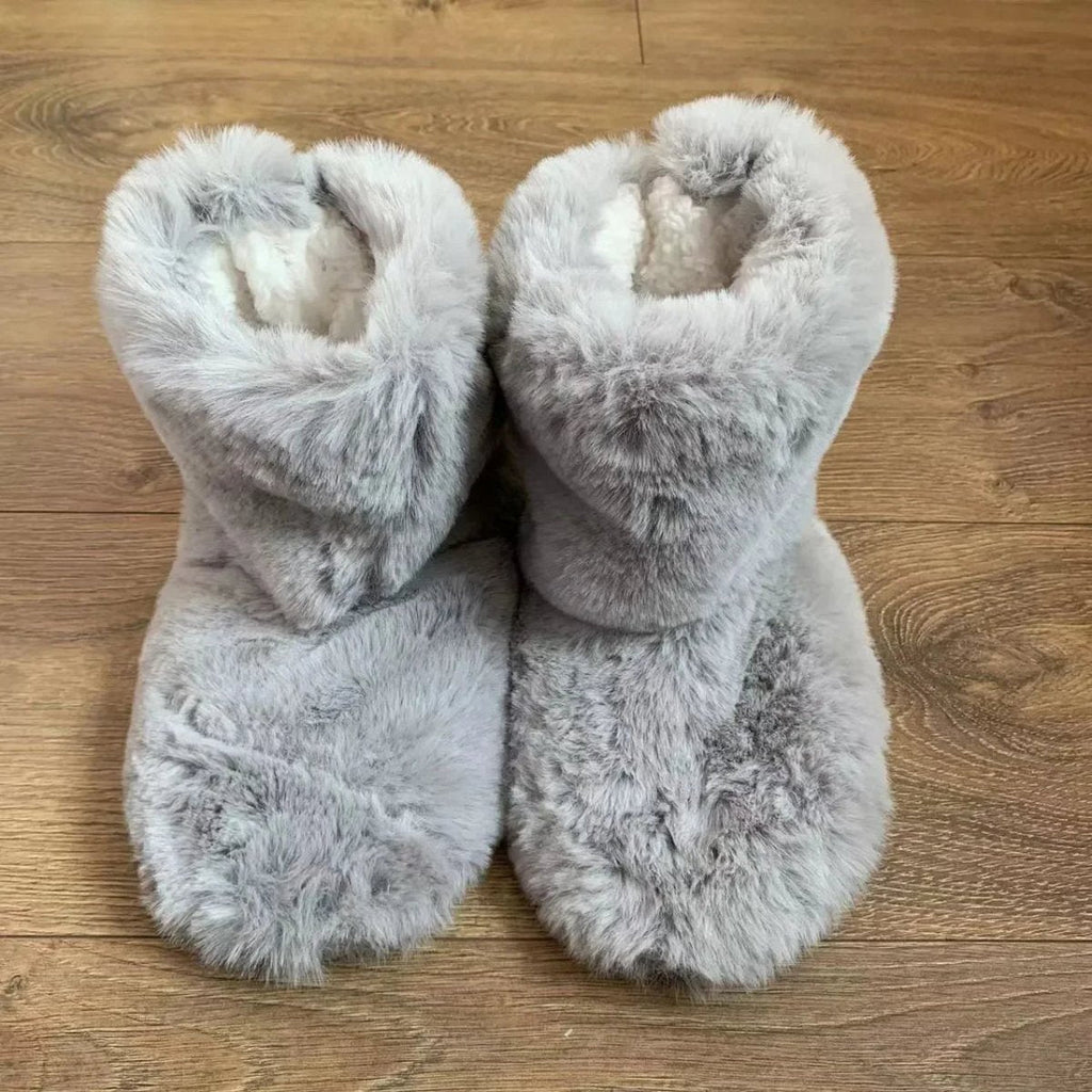 CozyNest Plush Winter Indoor Slippers For Women And Men With Soft Sole