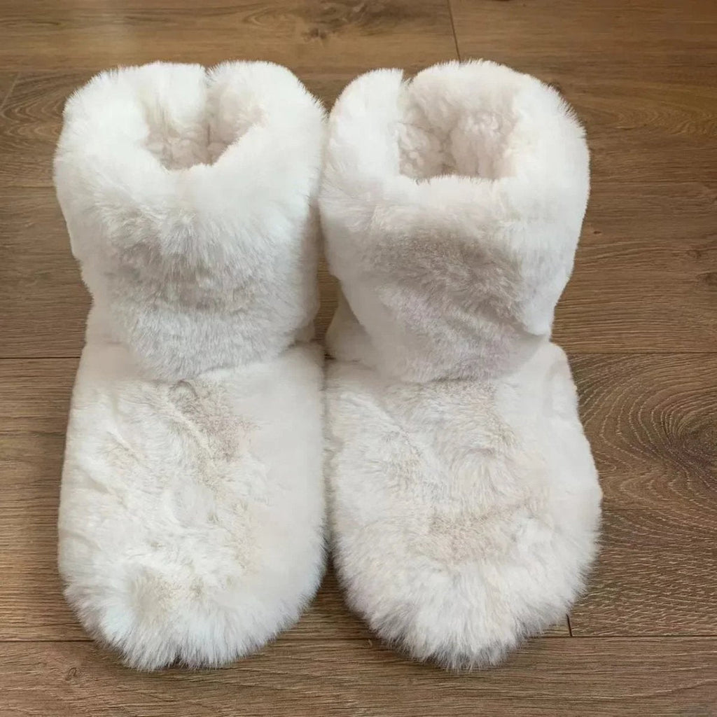 CozyNest Plush Winter Indoor Slippers For Women And Men With Soft Sole