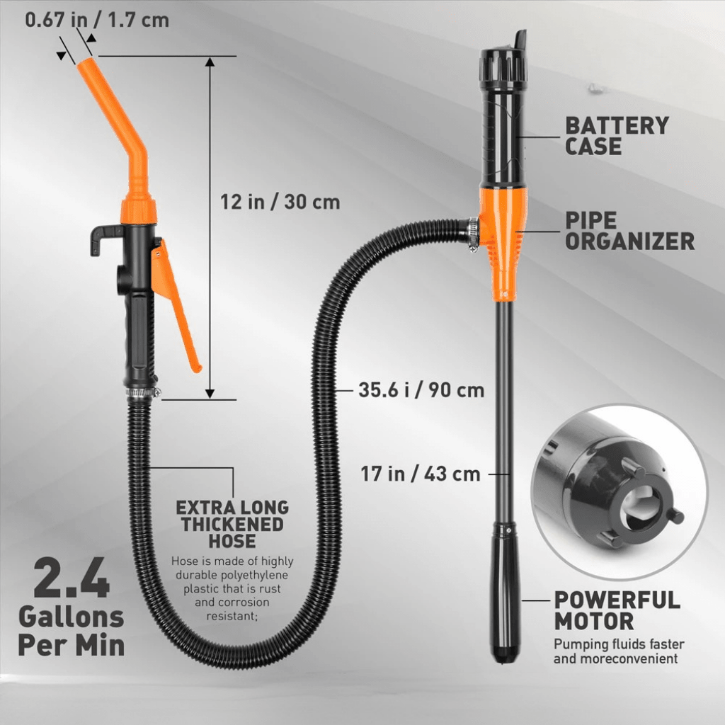 FlowSwift Compact Transfer Pump With Adjustable Flow, 2.4 GPM