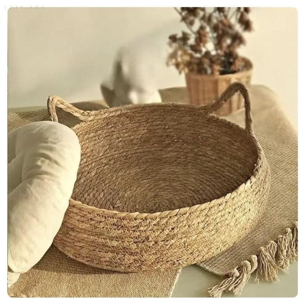 Lit rond ultra doux WhiskerNest pour chat pour confort douillet