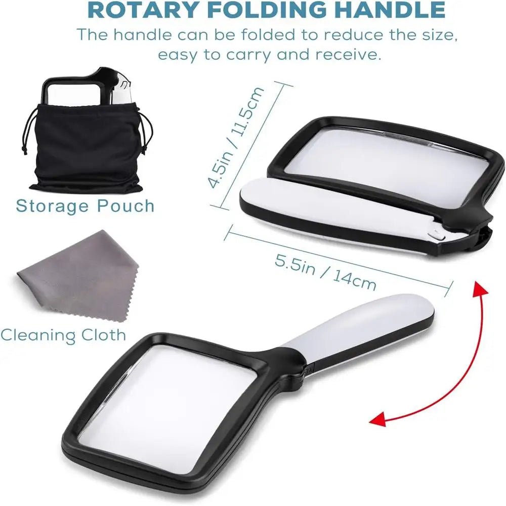 BrightSight Hand Magnifier With 3x Magnification And LED Lighting