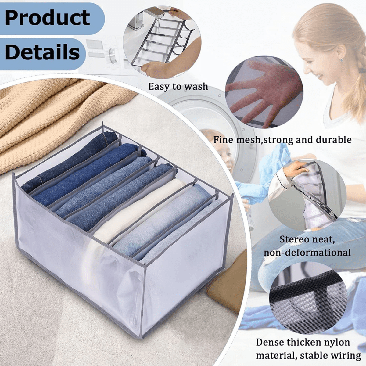ClothFlow Set Organizzatore per Armadio per Conservazione Senza Pieghe e Ordinata