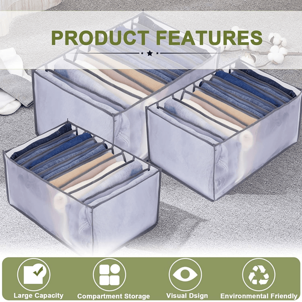ClothFlow Set Organizzatore per Armadio per Conservazione Senza Pieghe e Ordinata