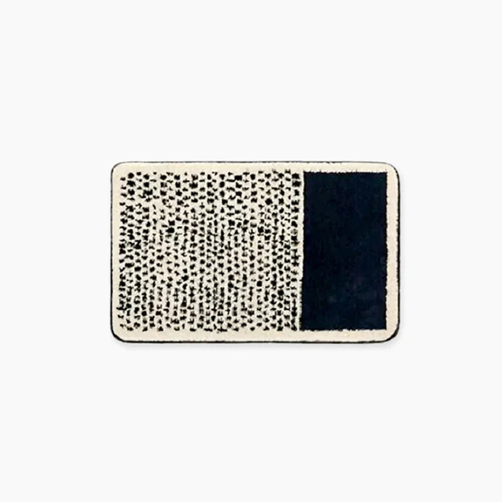 Aurelia Artistic Handmade Abstract Bath Mat With Non Slip Design