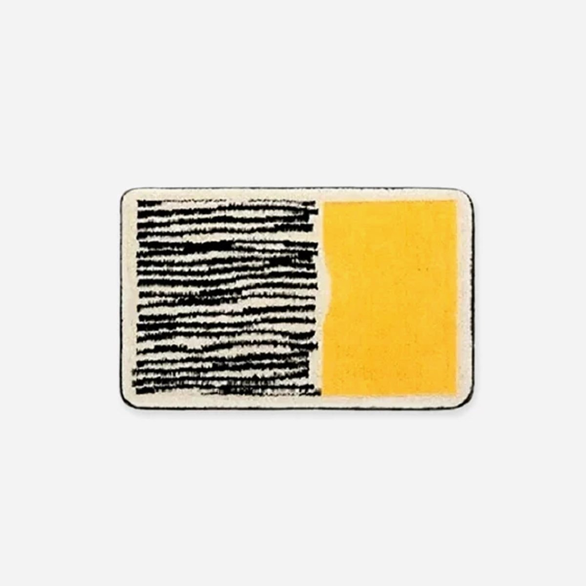 Aurelia Artistic Handmade Abstract Bath Mat With Non Slip Design