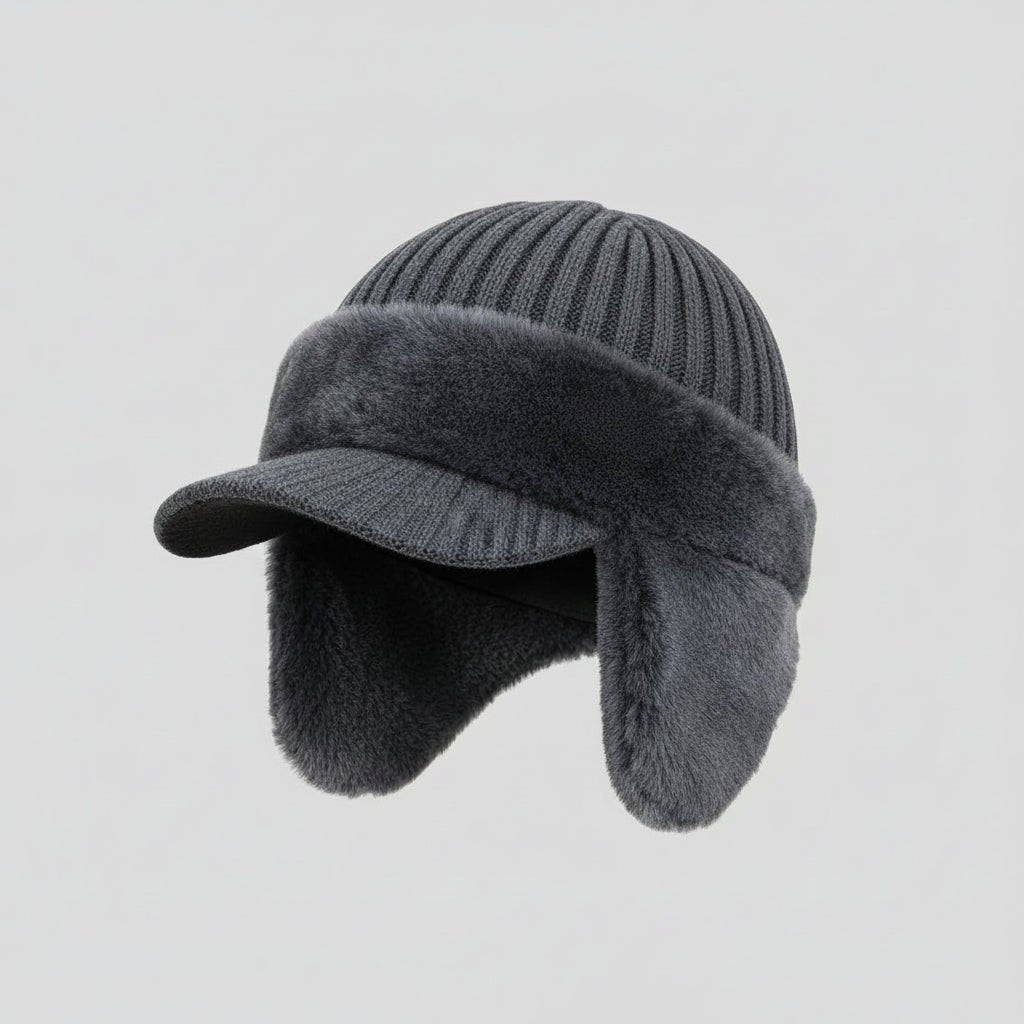 Frost Guard Extremely Warm Winter Hat With Integrated Ear Protection