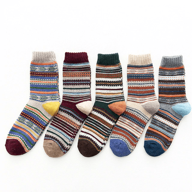 GlacierWeave Unisex Woll- und Baumwollmischung mit Skandinavischen Mustern