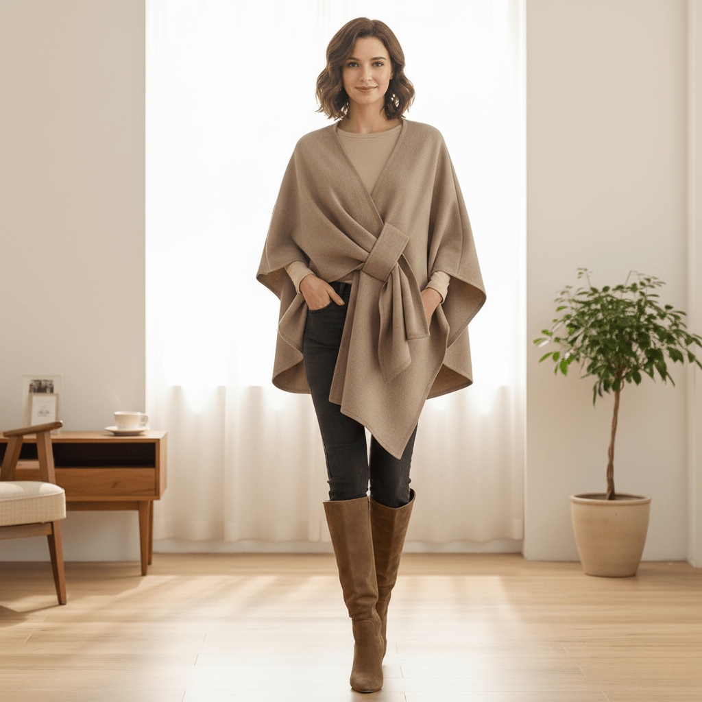 FrostGlow Scarf Coat - Shimmering, Protective Winter Companion